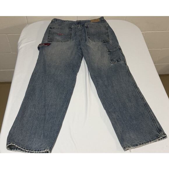 Vintage US Polo Assn Jeans Mens 34x34 Blue Carpenter Utility Workwear Y2K - Picture 2 of 16